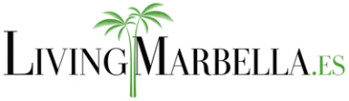 Logo de Living Marbella, servicios de jardinería y gestión de propiedades de lujo en la Costa del Sol.